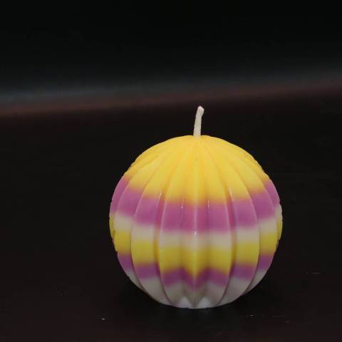 Bougie dcorative boule cannele Mono